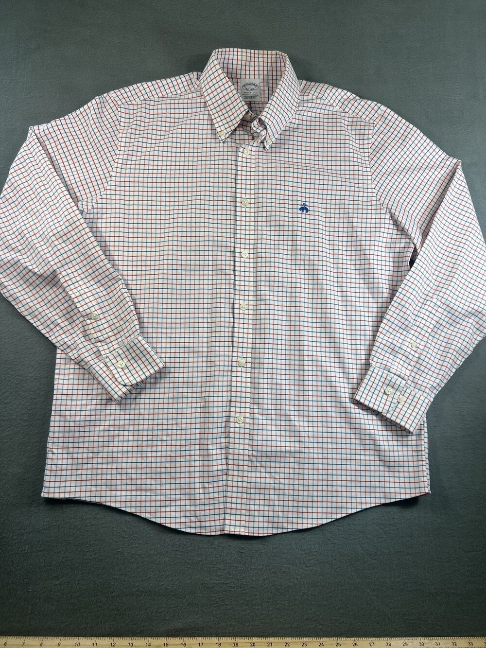 Brooks Brothers Men's Regent Fit Dress Shirt Size Large Multicolor The Original